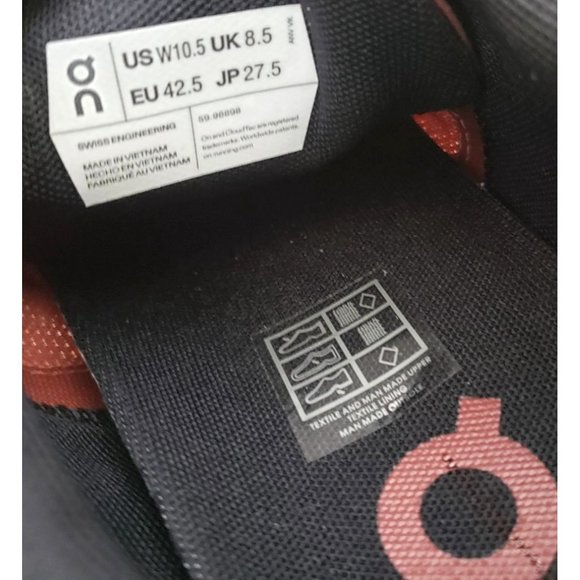 On Running Red and Black Sneakers Lightweight Performance - Picture 5 of 5